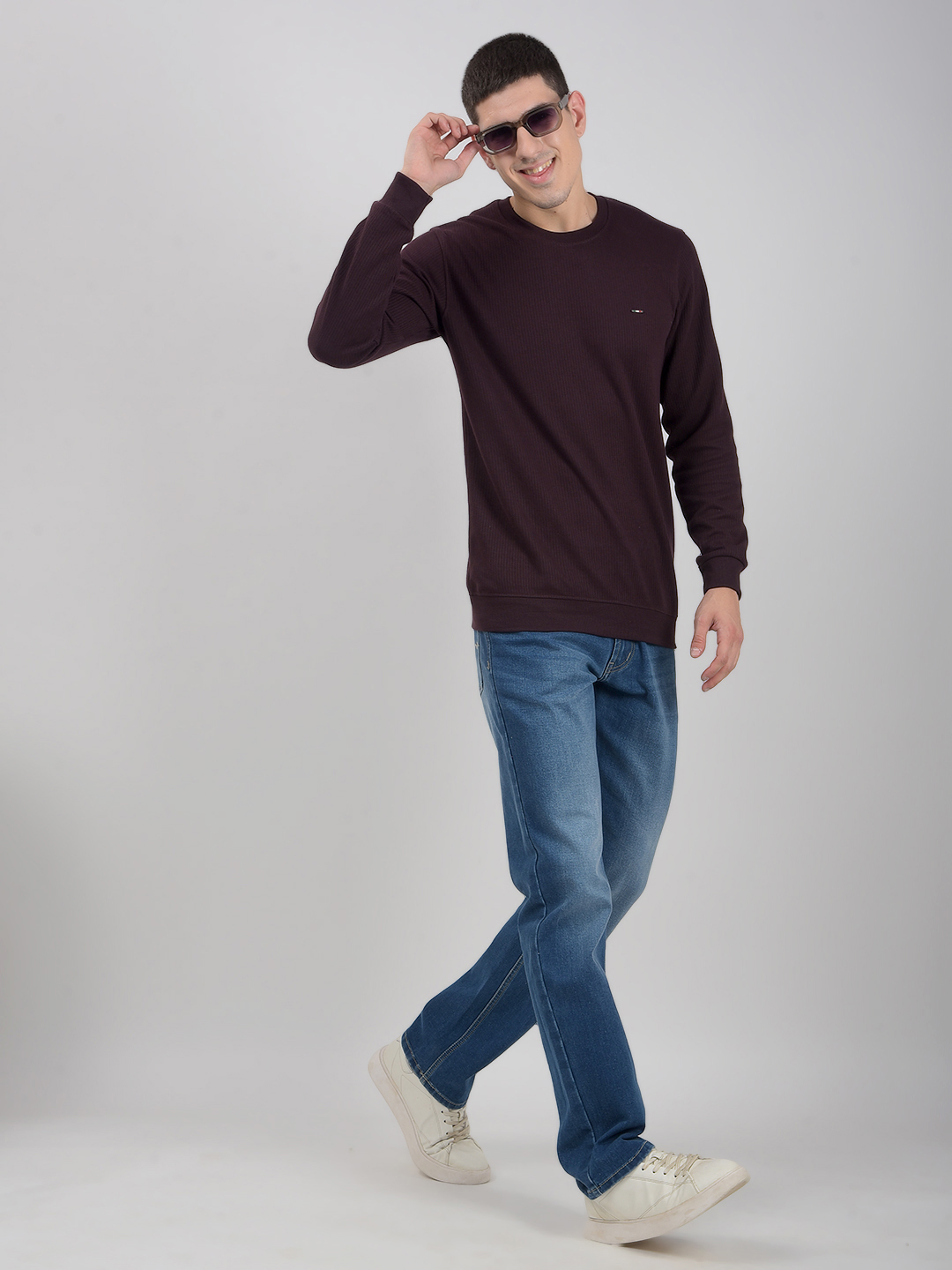 Numero Uno Men Solid Dark Blue Jeans